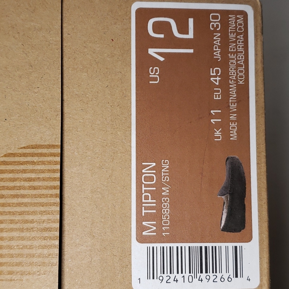 Koolaburra by UGG M Tipton Slipper Grey Men's Size 12 NEW IN BOX - Picture 3 of 8